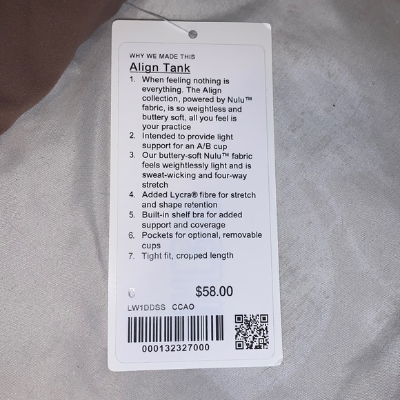 Lululemon Align Tank Top - Cocoa - Picture 2 of 4